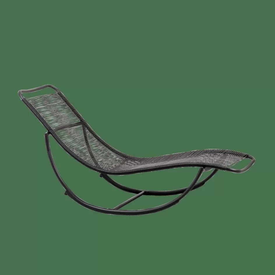 CASA ACAPULCO Chaise Longue Basculante Noir New