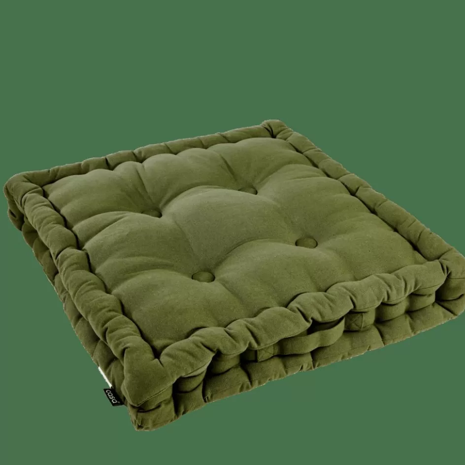 CASA ALDA Coussin Matelas Vert Foncé Fashion