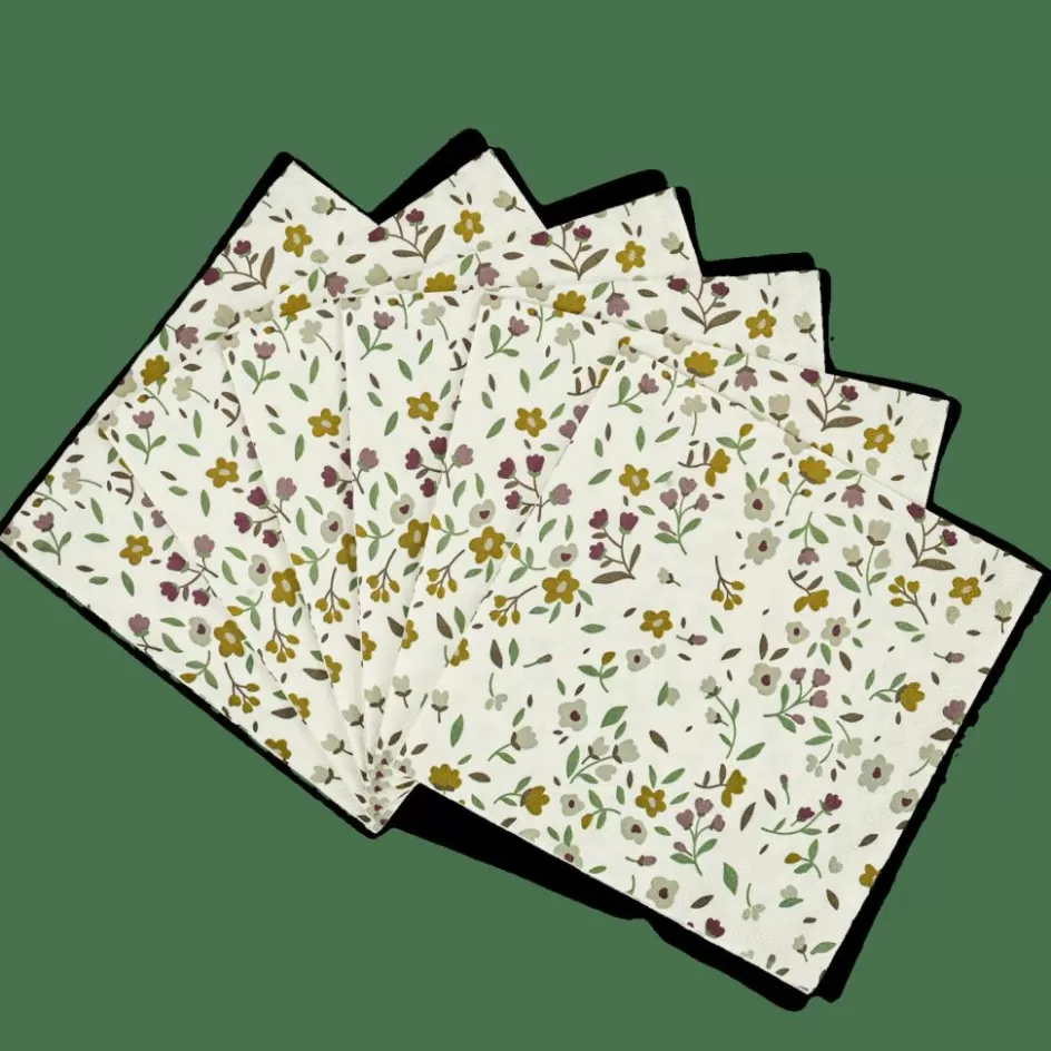 CASA AURELLE Set De 20 Serviettes Multicolore New