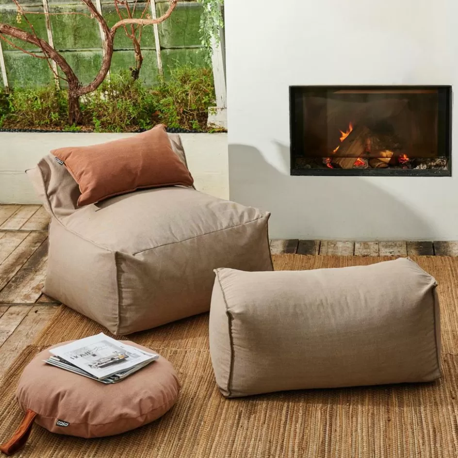 CASA BAGIE Fauteuil Pouf Poire Beige Flash Sale