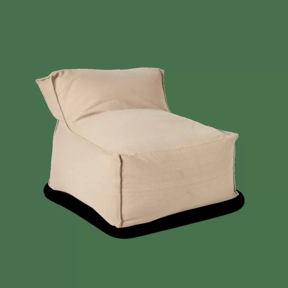 CASA BAGIE Fauteuil Pouf Poire Beige Flash Sale