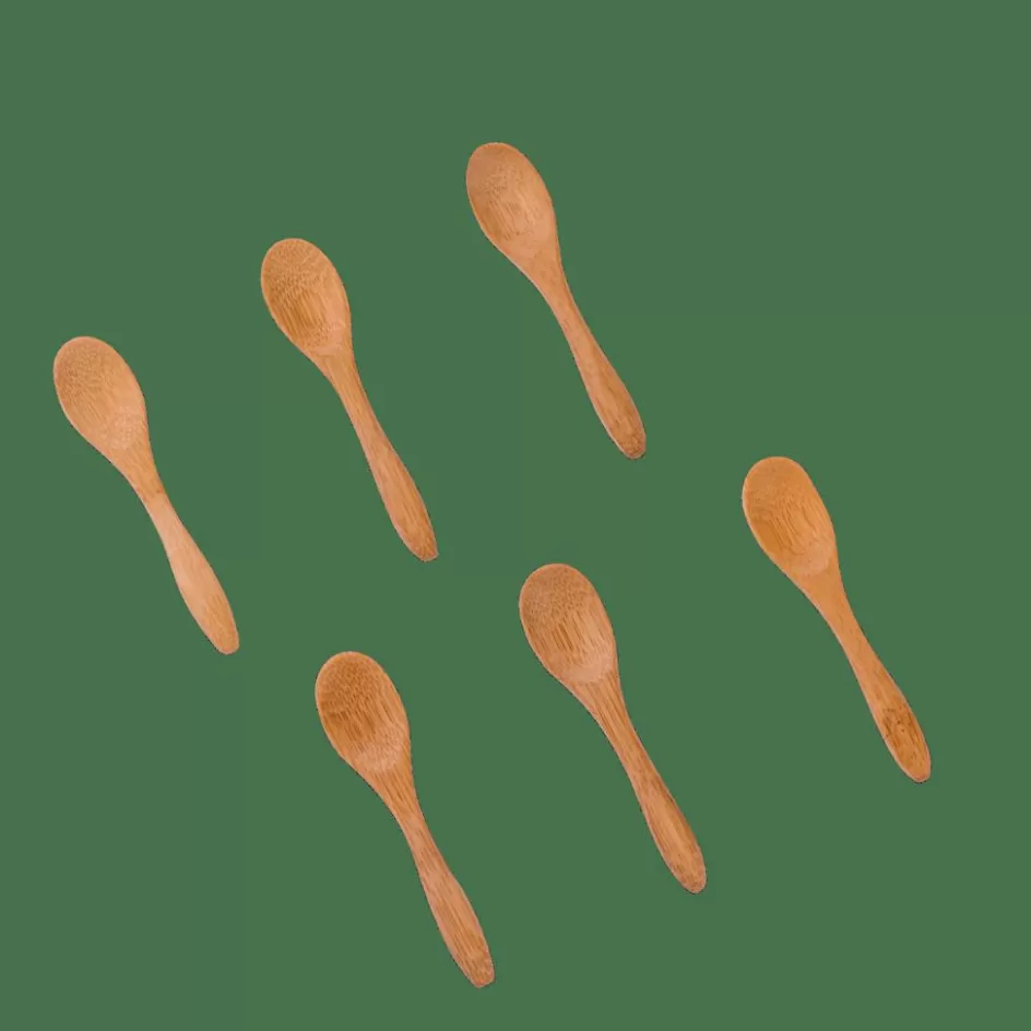 CASA BAMBOO Cuillères Set De 6 Naturel Sale