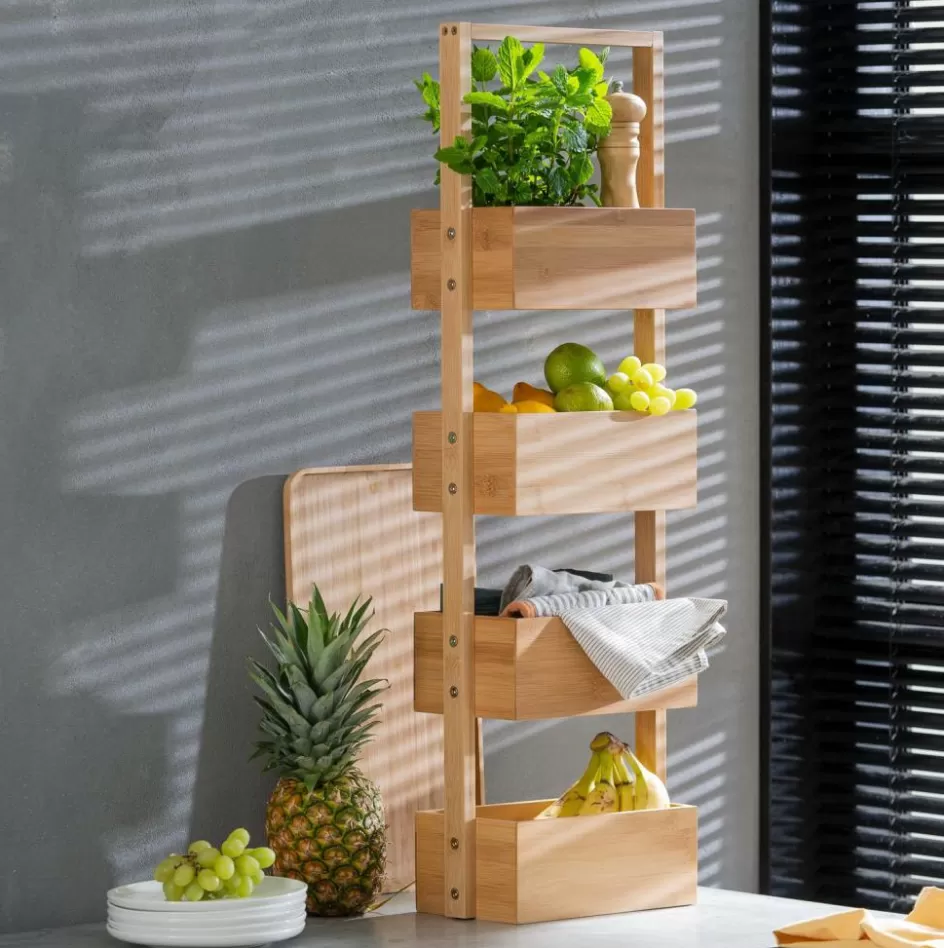 CASA BAMBOO Étagère De Rangement XL Naturel Sale
