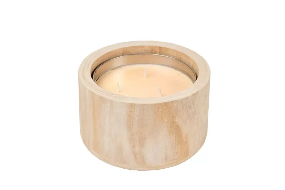 CASA CITRONELLA WOOD Bougie De Jardin Beige Outlet