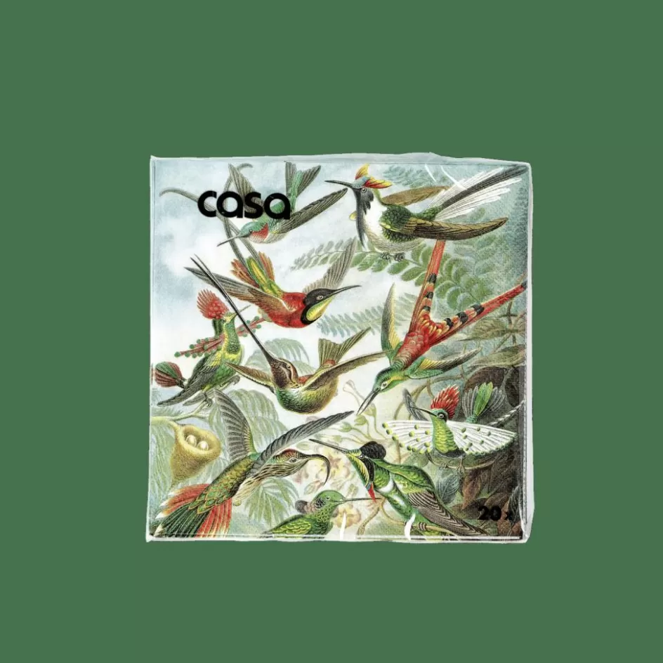CASA COLIBRI Set De 20 Serviettes Multicolore Flash Sale