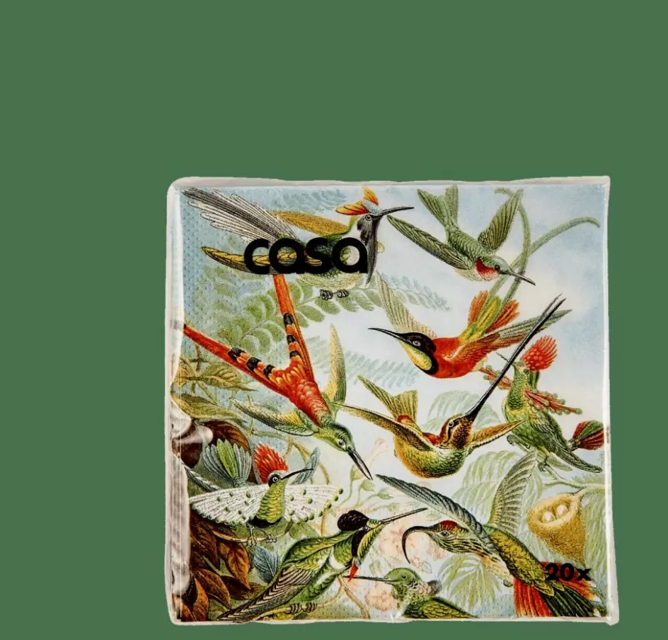 CASA COLIBRI Set De 20 Serviettes Multicolore Best