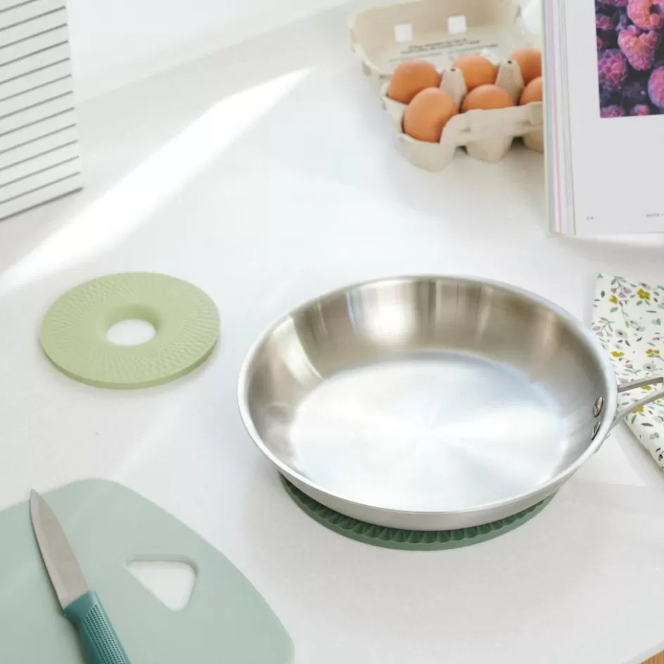 CASA CUISINO Dessous-de-plat Set De 2 2 Couleurs Menthe, Vert Foncé Flash Sale