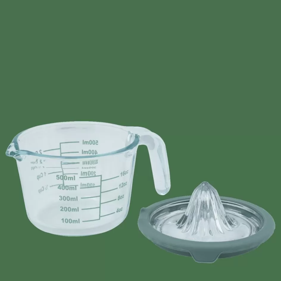 CASA CUISINO Presse-agrumes Avec Verre Doseur 500 Ml Vert, Transparent Discount