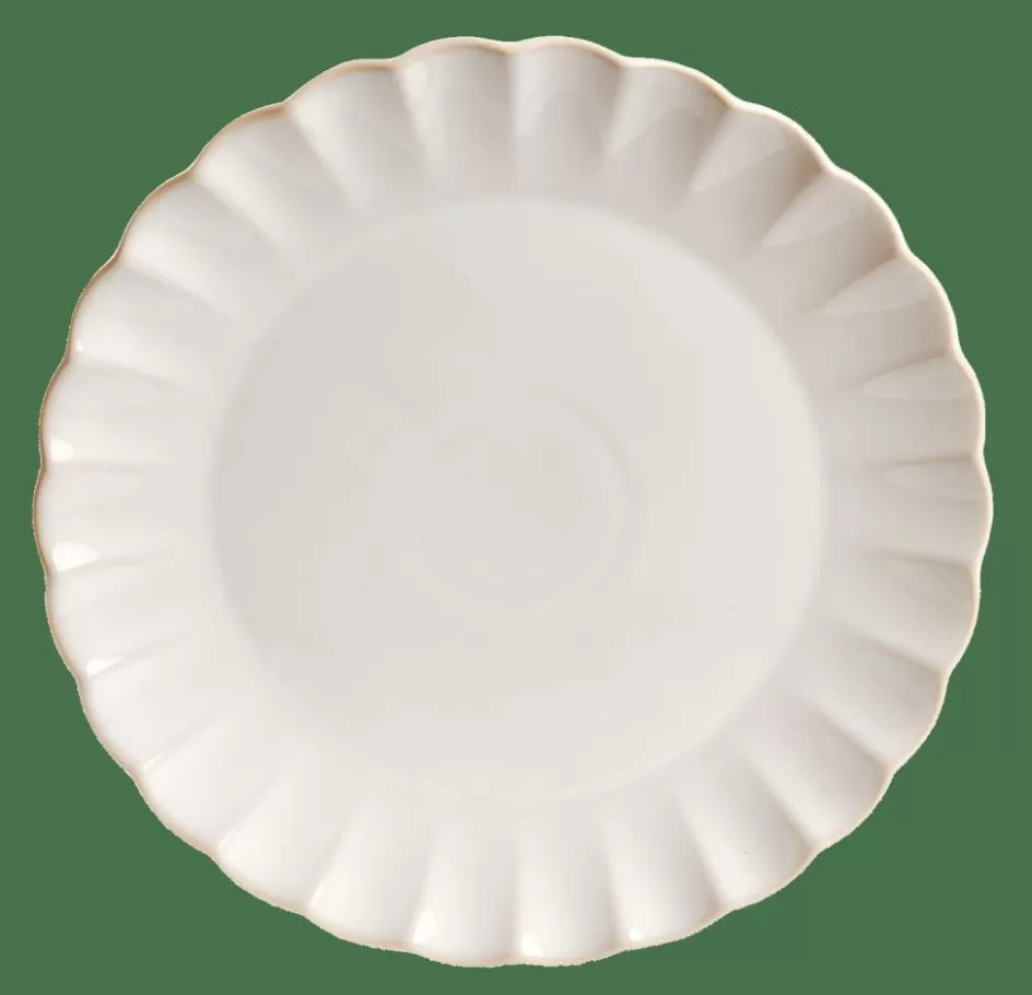 CASA DAHLIA Assiette Blanc Sale