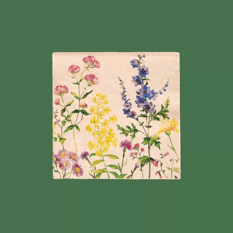 CASA ECO FLORAL Set De 20 Serviettes Diverses Couleurs Clearance