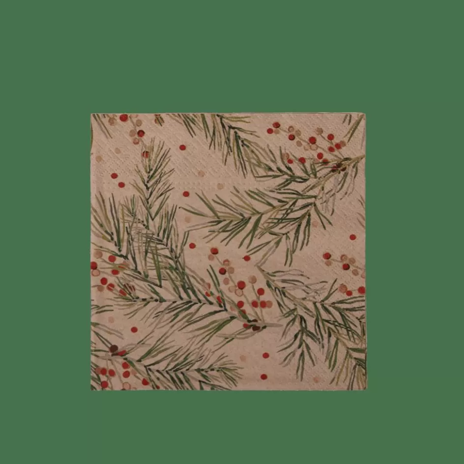 CASA ECO HOLLY Set De 20 Serviettes Multicolore Outlet