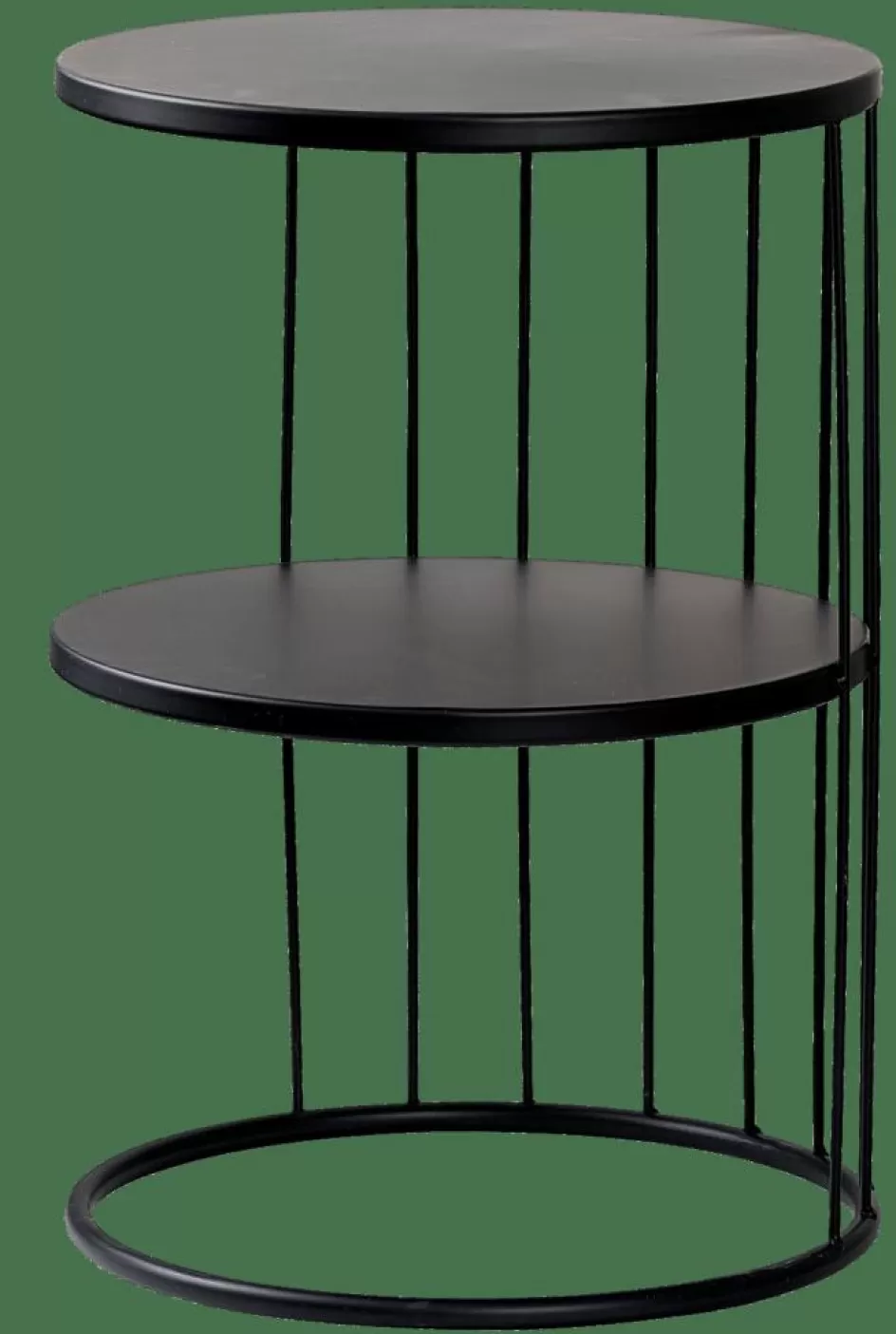 CASA ELMER Table D'appoint Noir Outlet