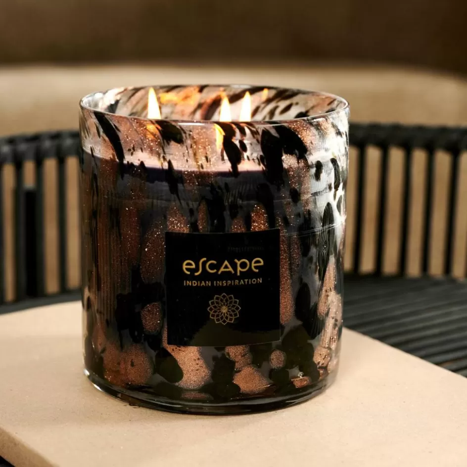 CASA ESCAPE INDIAN INSPIRATION Bougie Parfumée Noir, Cuivre, Multicolore Clearance