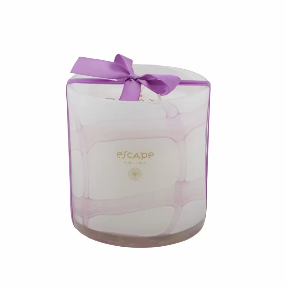 CASA ESCAPE PURPLE IRIS Bougie Parfumée Mauve Clair Sale