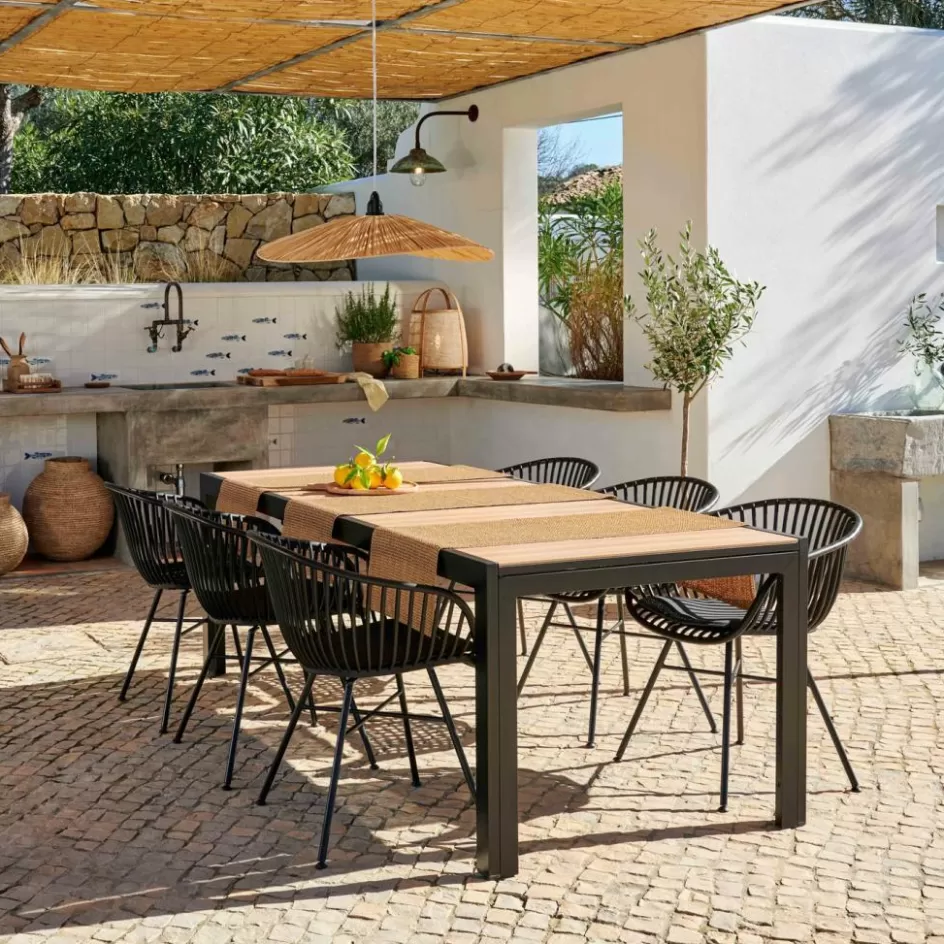 CASA ETHAN & LOIC Set De Jardin Noir Outlet