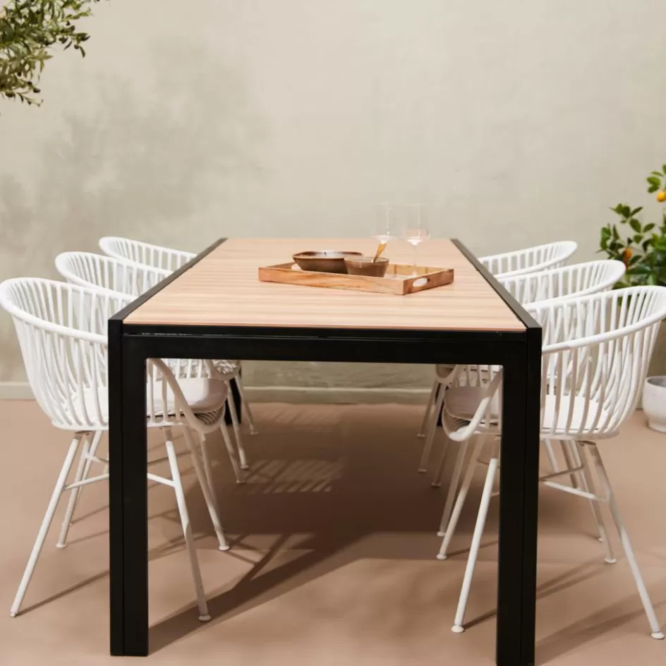 CASA ETHAN & LOIC Set De Jardin Noir/blanc Flash Sale