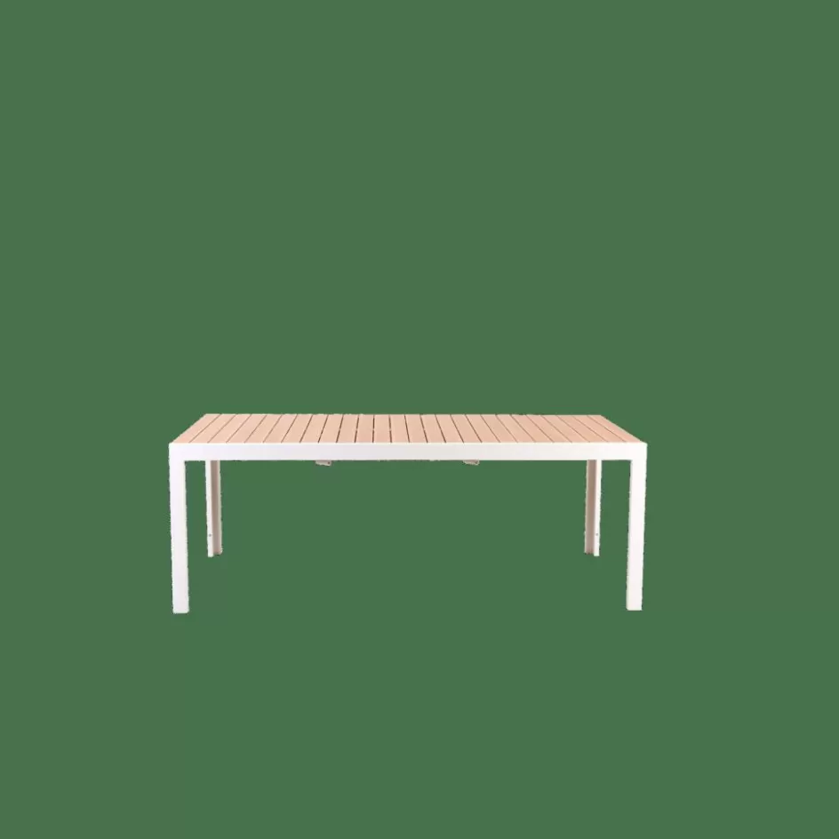 CASA ETHAN Table Extensible Blanc, Naturel Clearance