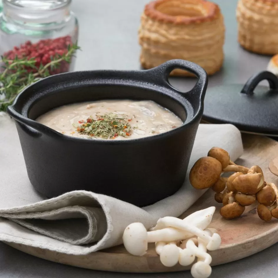 CASA FERO Pot Allant Au Four Avec Couvercle 40 CL Noir Discount