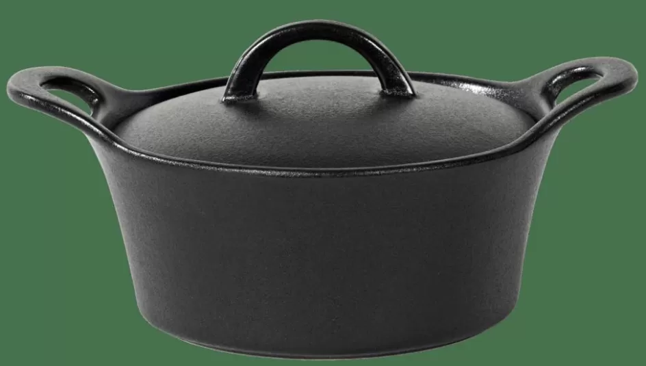 CASA FERO Pot Allant Au Four Avec Couvercle 80 CL Noir Online
