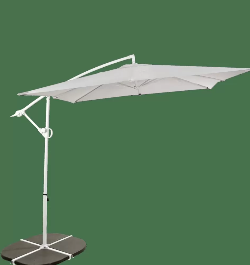CASA FIJI Parasol Déporté Sans Pied De Parasol Gris Clair Outlet