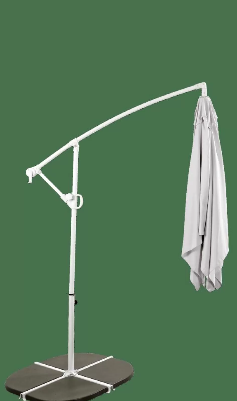 CASA FIJI Parasol Déporté Sans Pied De Parasol Gris Clair Outlet