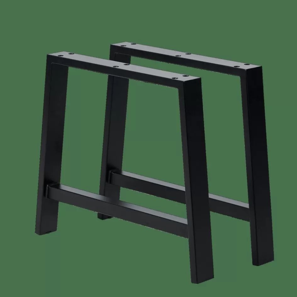 CASA FORMAX Table De Jardin Avec Pieds A Natural/noir Flash Sale