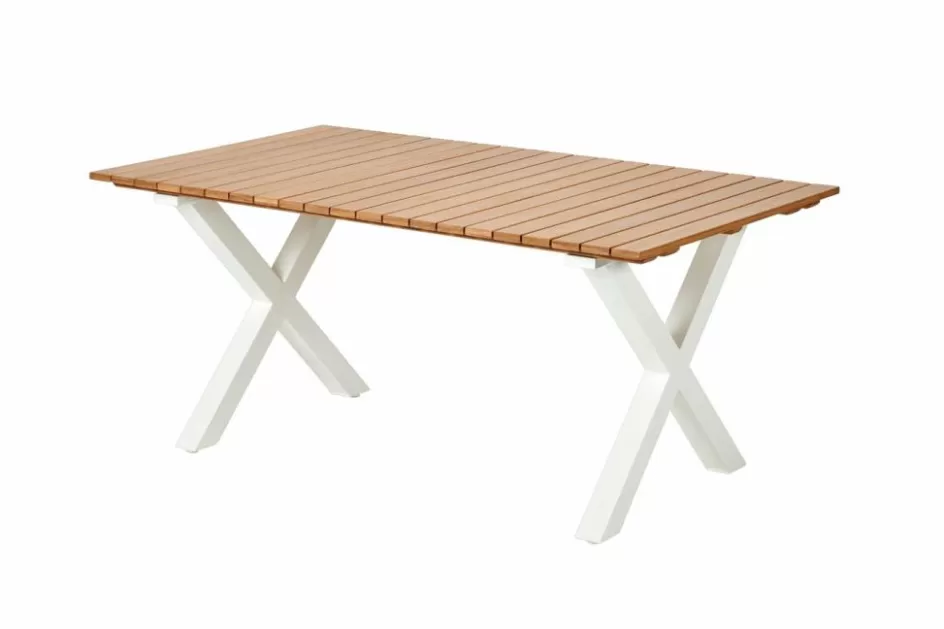 CASA FORMAX Table De Jardin Avec Pieds X Natural/blanc Discount