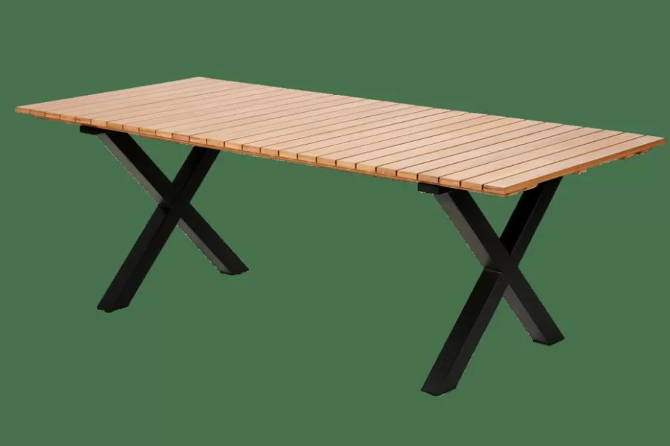 CASA FORMAX Table De Jardin Avec Pieds X Natural/blanc Cheap