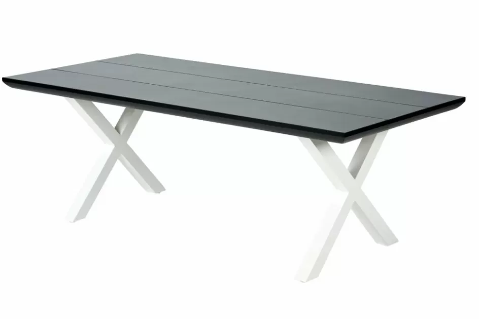 CASA FORMAX Table De Jardin Avec Pieds X Noir/blanc Fashion