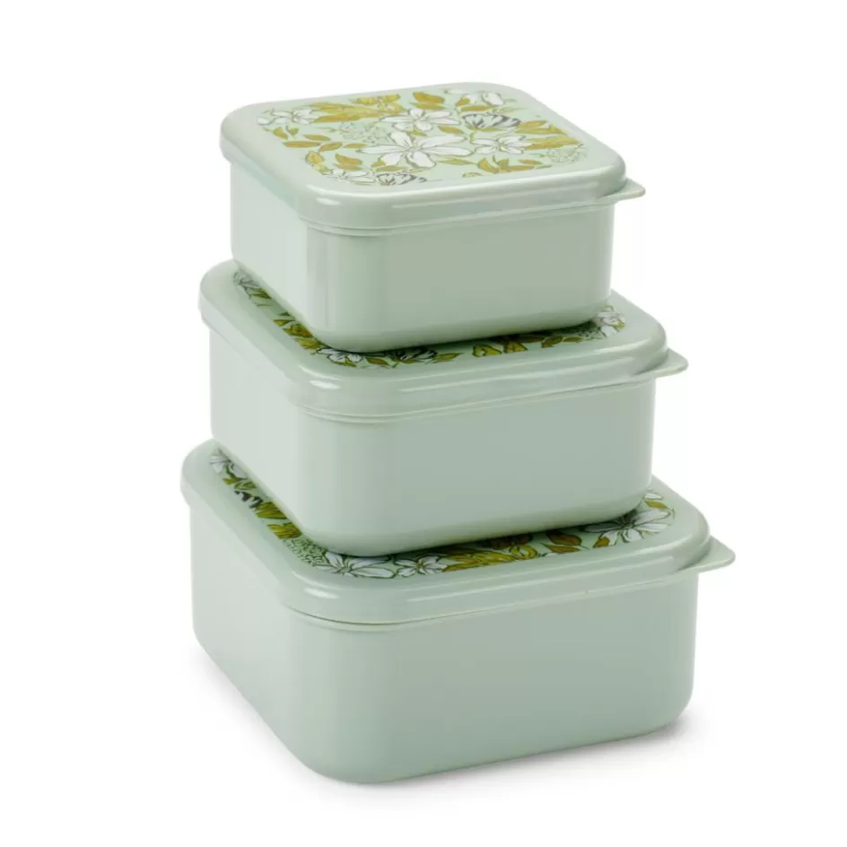 CASA FRESHMOOD Boîtes à Snack Set De 3 Seafoam + Motif Loulou Seafoam (vert) Store