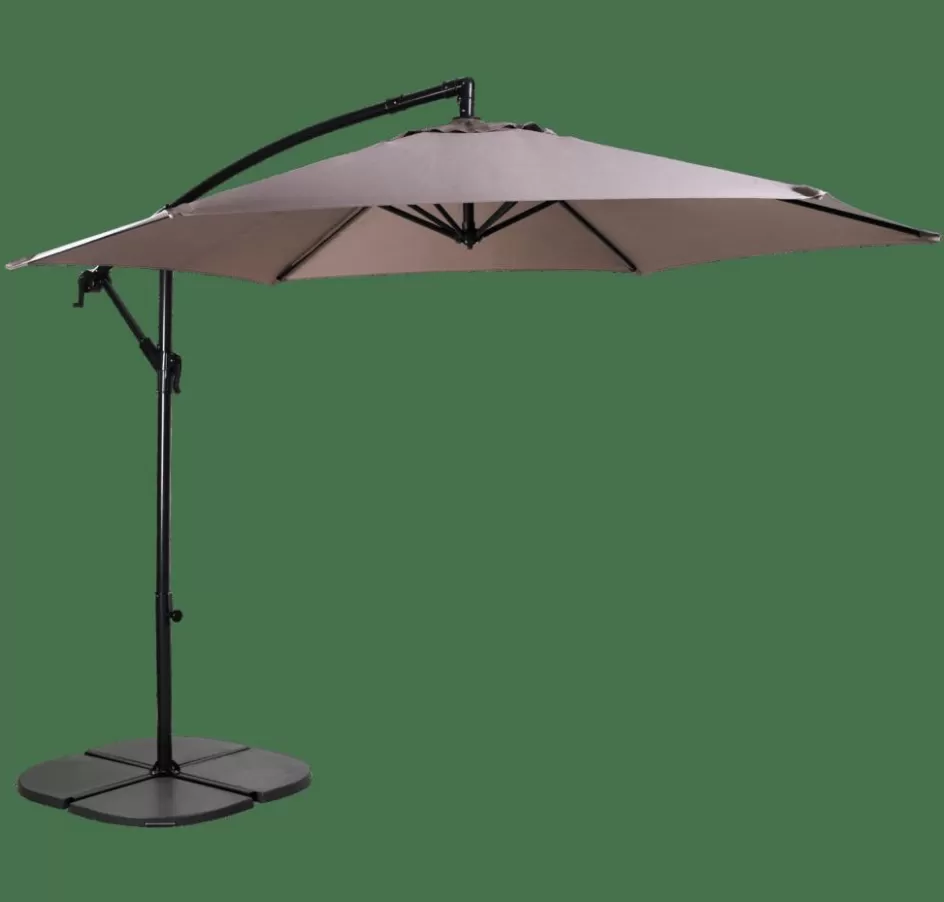 CASA HAWAI Parasol Déporté Sans Pied De Parasol Taupe Flash Sale