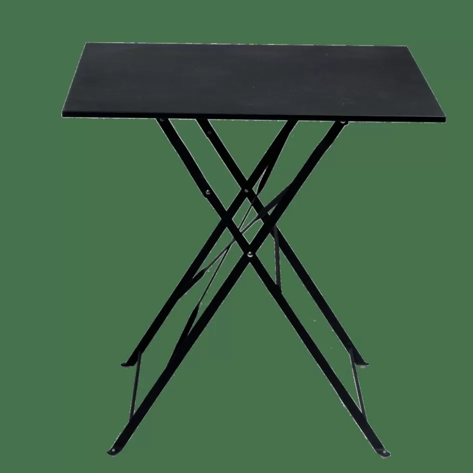 CASA IMPERIAL Table Pliante Carré Noir Cheap