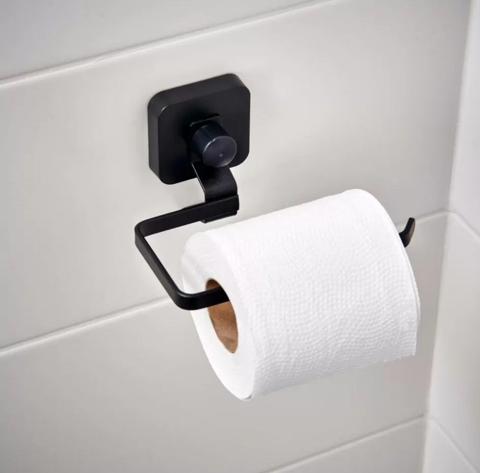 CASA INDUSTRIA Porte-rouleau WC Avec Ventouse Noir New