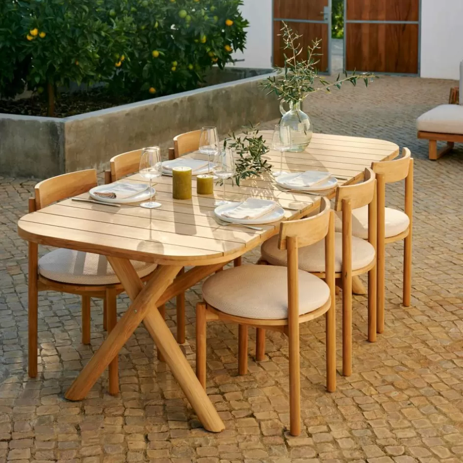 CASA JULES Set De Jardin Avec Coussins De Chaise Beige Flash Sale