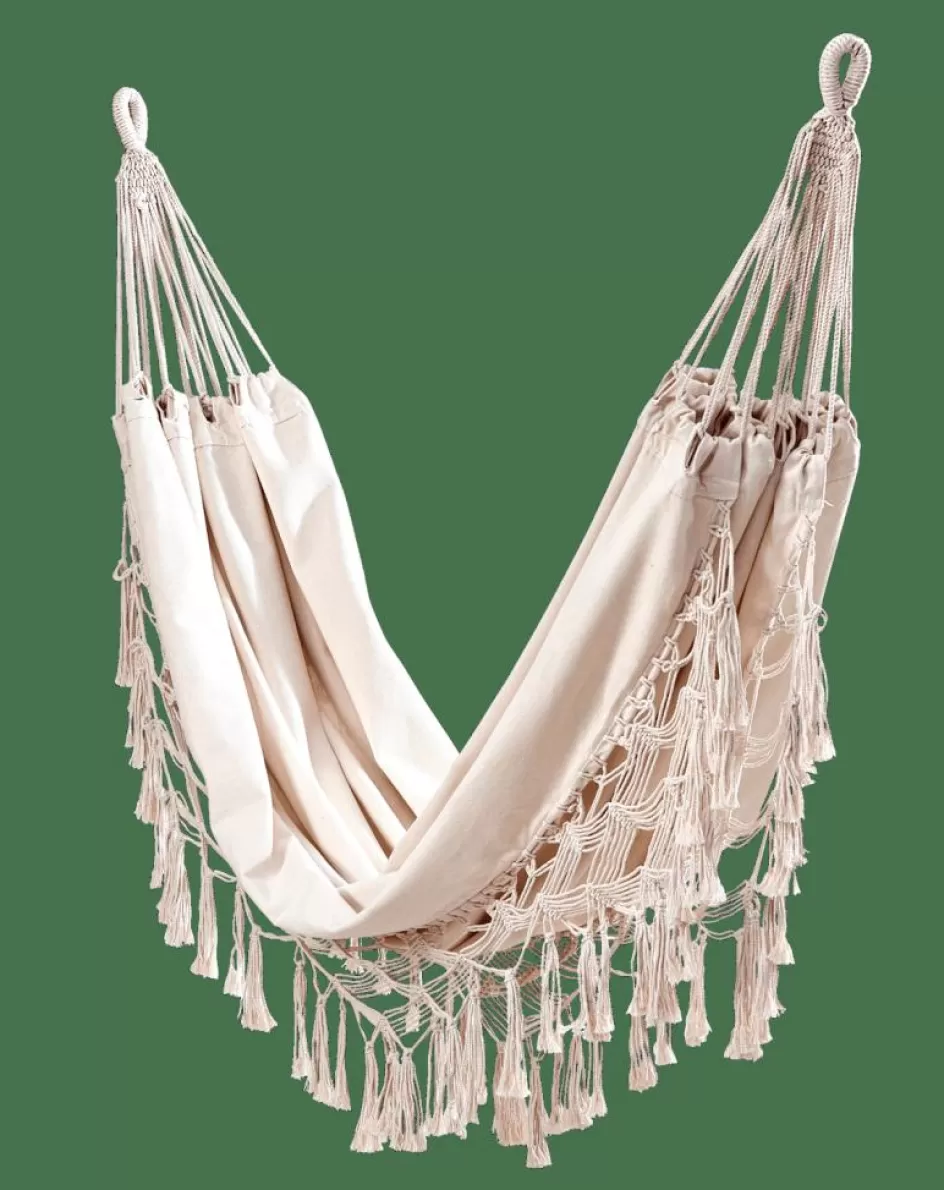 CASA MACRAME Hamac Blanc Blanc Cassé Clearance