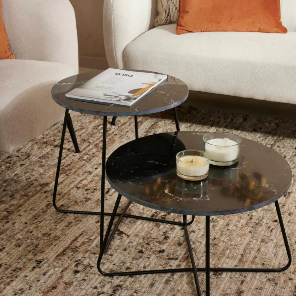 CASA MARBO Table D'appoint Motif De Marbre Cheap