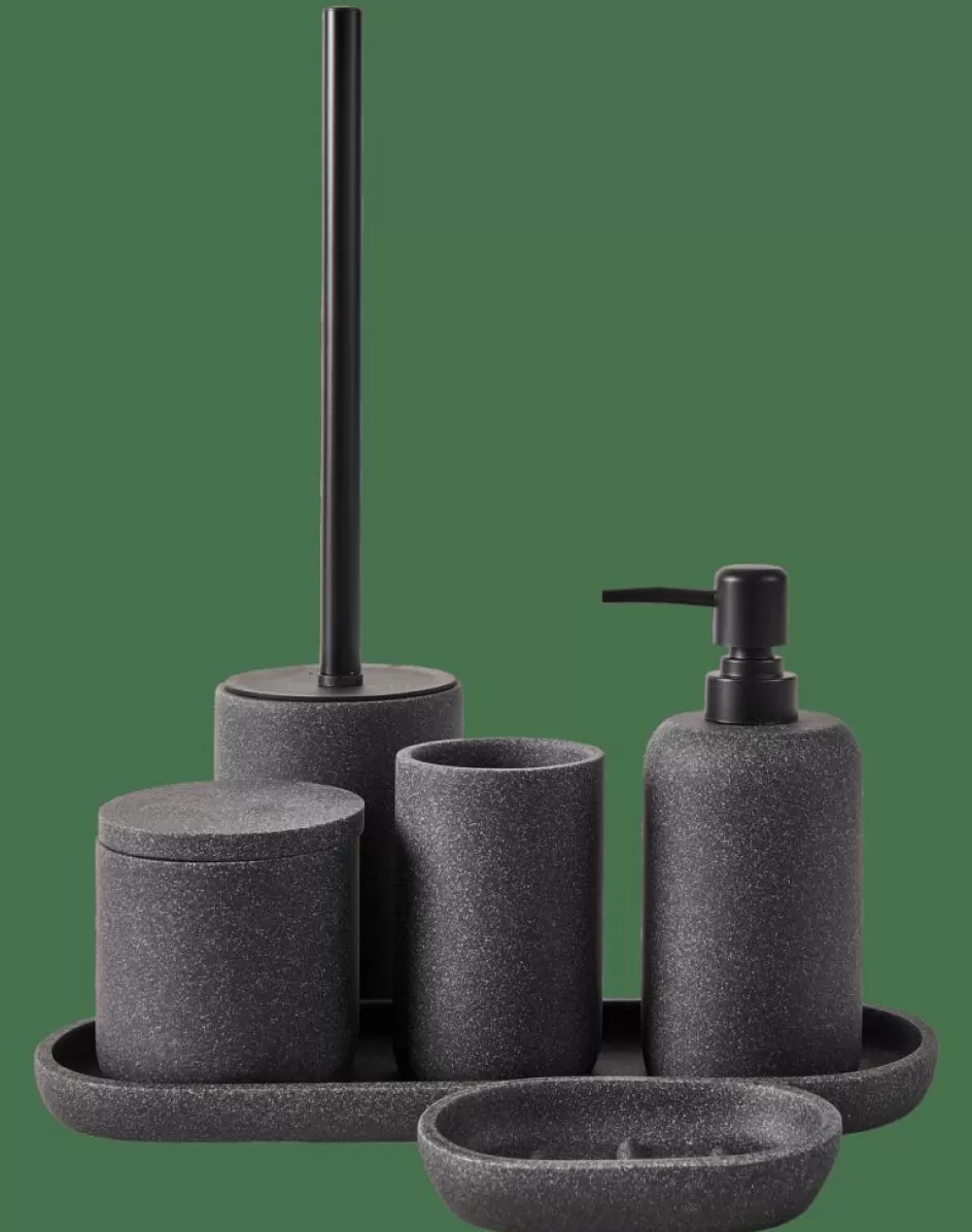 CASA MOON Distributeur De Savon Noir, Gris Foncé Cheap