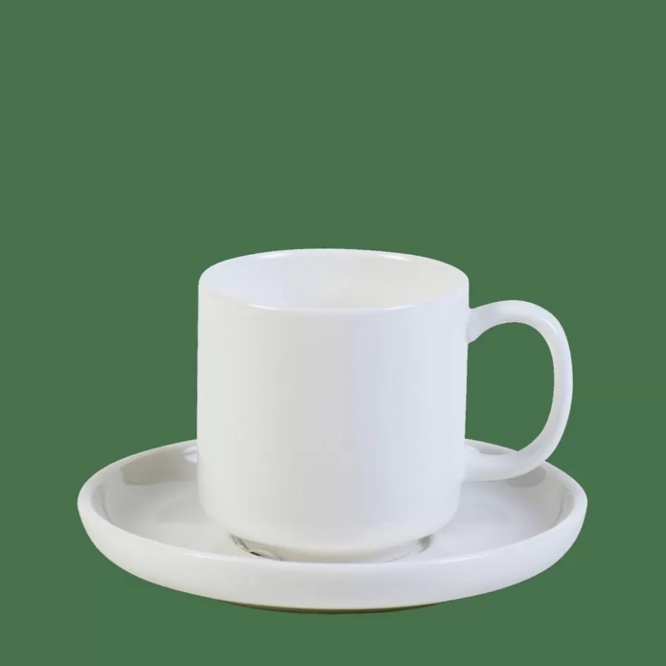 CASA MOON Tasse Et Soucoupe Expresso 9 CL Blanc Cheap