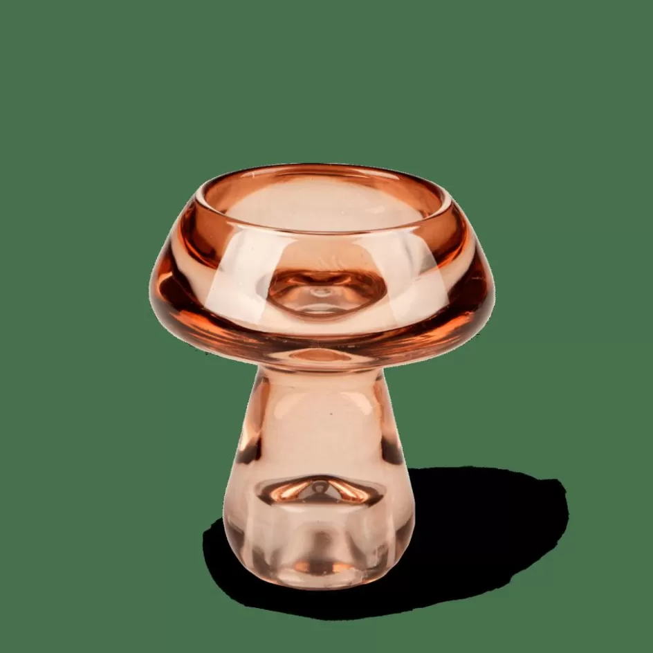 CASA MUSHROOM Support Bougie Chauffe-plat Brun Fashion