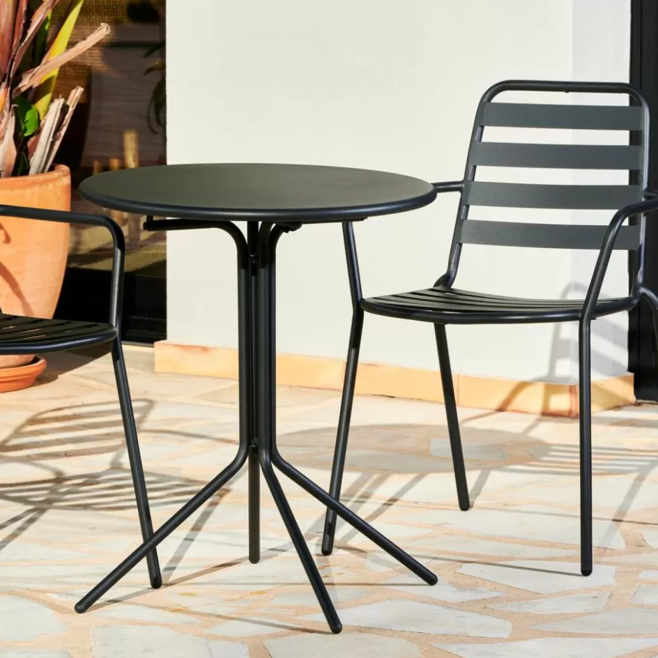 CASA OLAV Table Bistrot Noir Sale