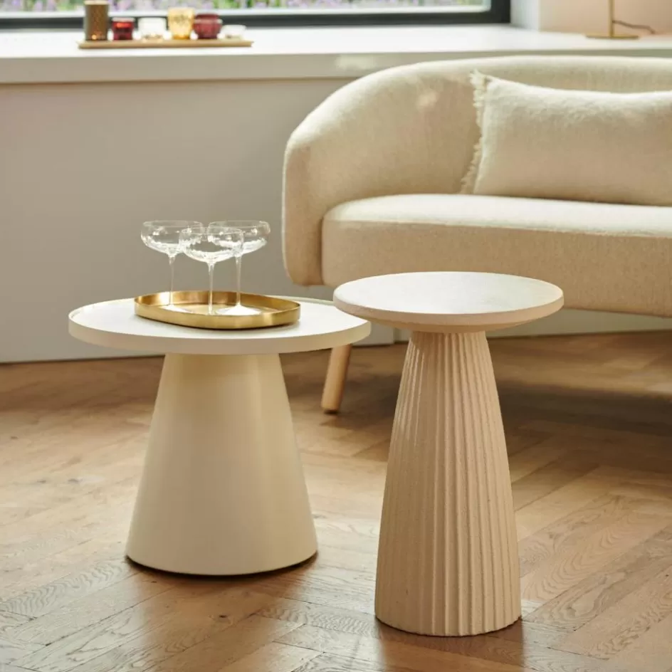 CASA OTIS Table D'appoint Blanc Discount