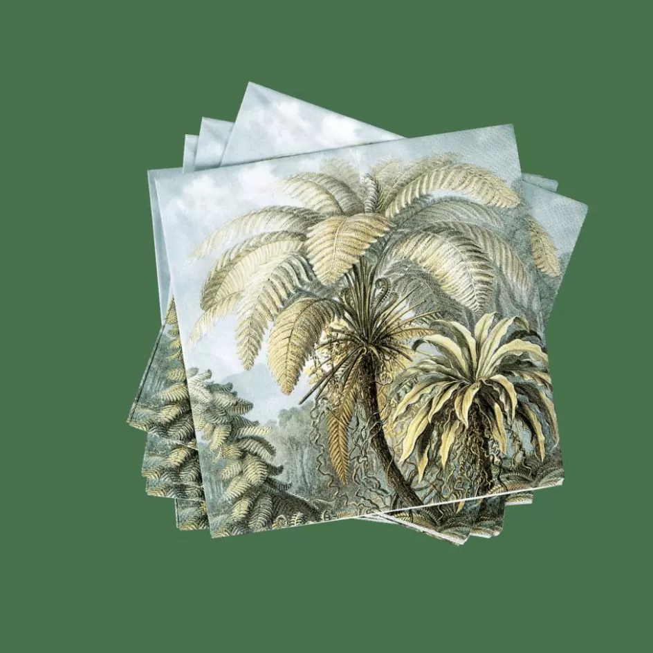 CASA PALMEN Set De 20 Serviettes Vert Shop