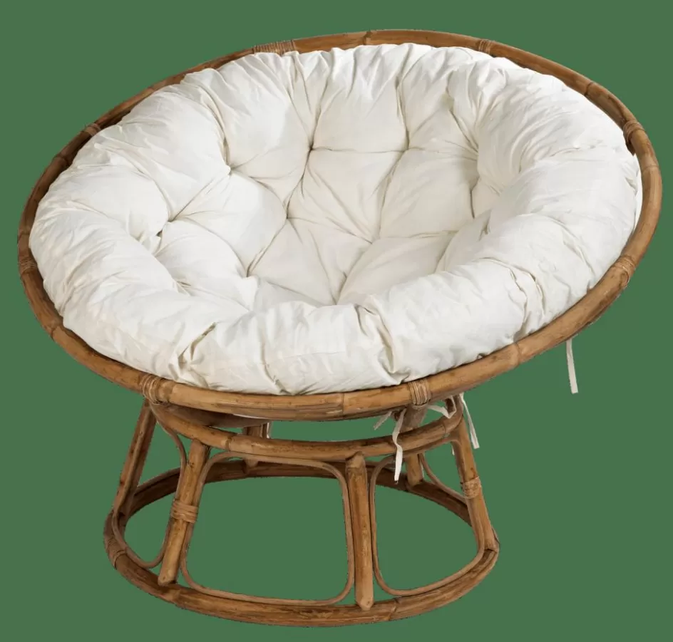 CASA PAPASAN Chaise Lounge Naturel, Blanc Cassé Sale