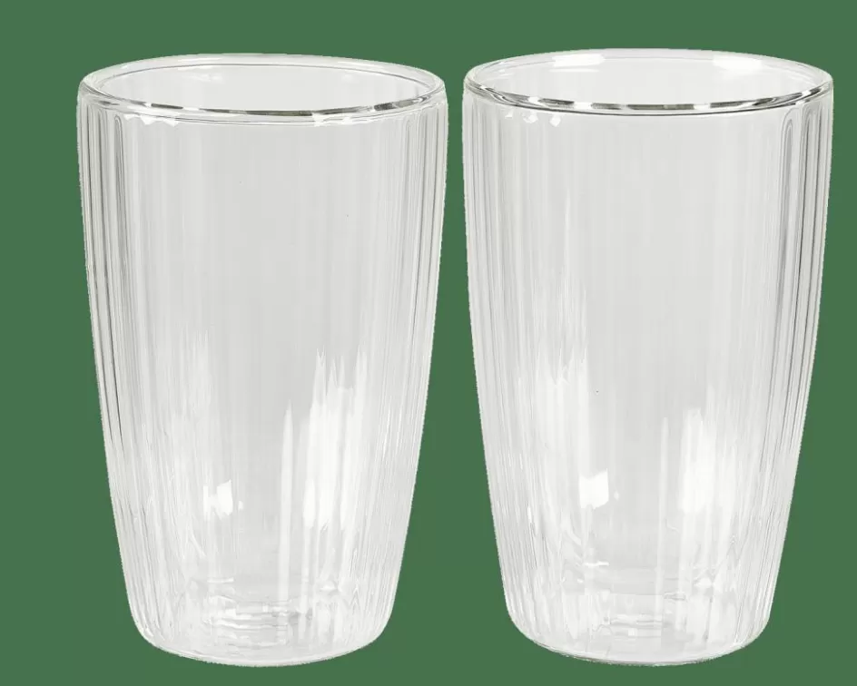 CASA PAUSA Verre Double Paroi Set De 2 45 CL Transparent Hot