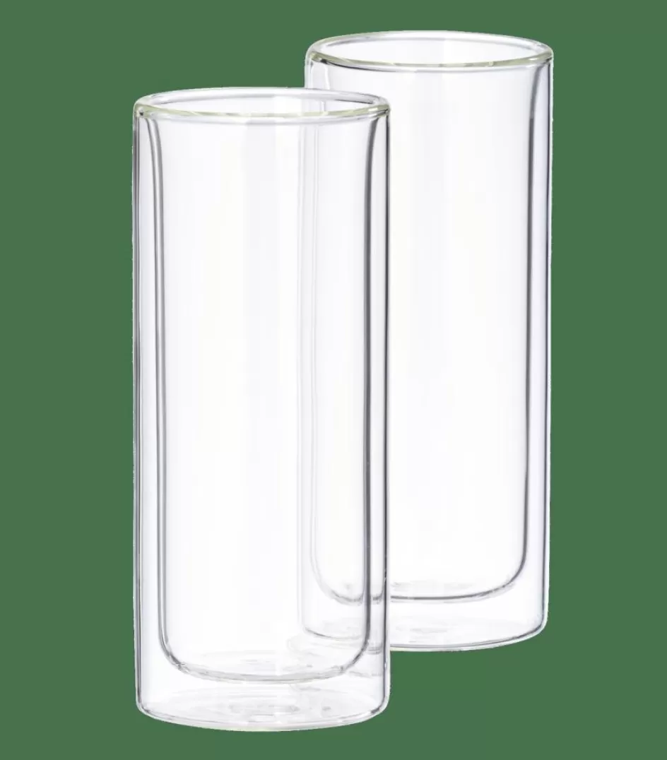 CASA RELAX Verres Double Paroi Set De 2 30 CL Transparent New