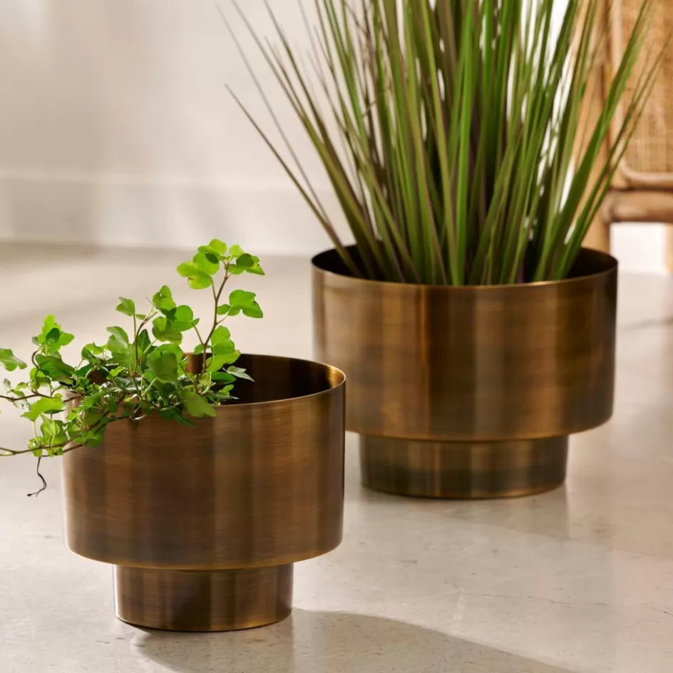 CASA SATURN Pot De Fleurs Bronze Store