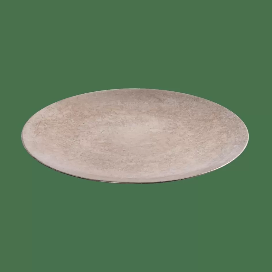 CASA SILVERFOIL Assiette Déco Argent Best