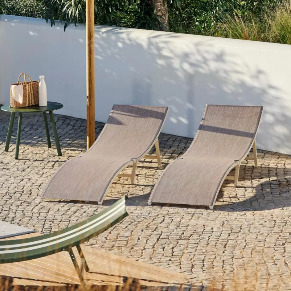 CASA SILVES Chaise Longue Sable New