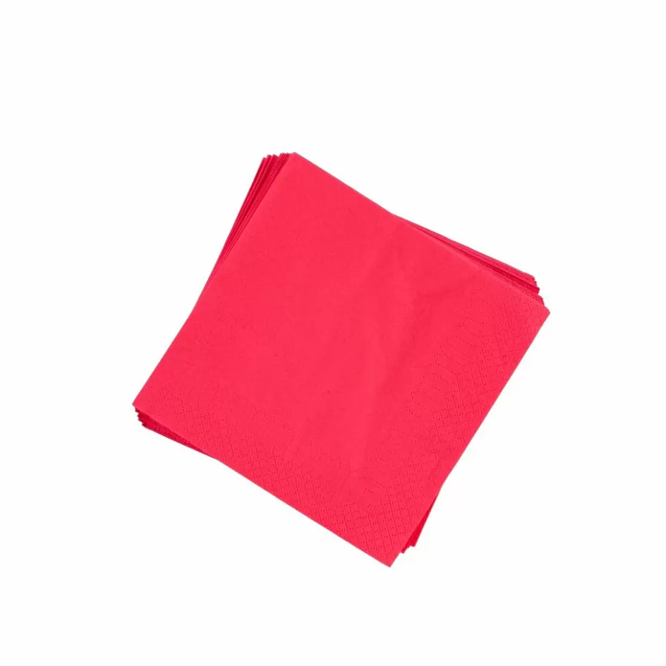 CASA UNI Set De 20 Serviettes Rouge Sale