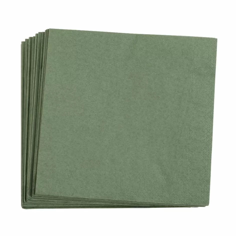 CASA UNI Set De 20 Serviettes Vert Clair Best